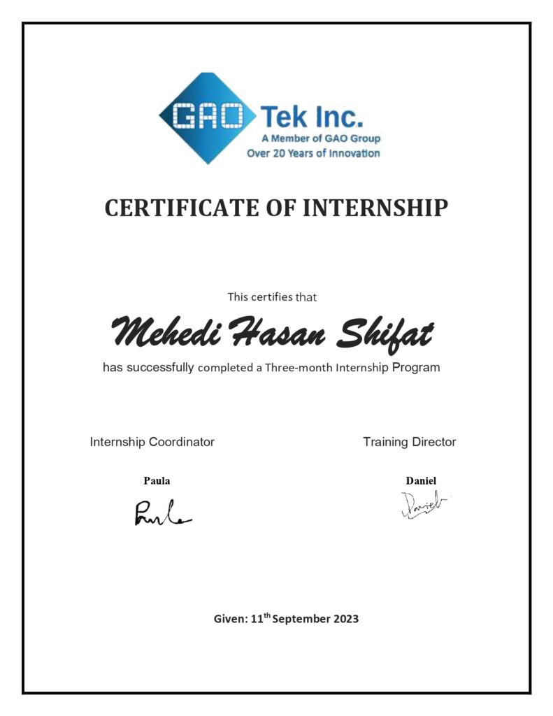 Internship-certificate